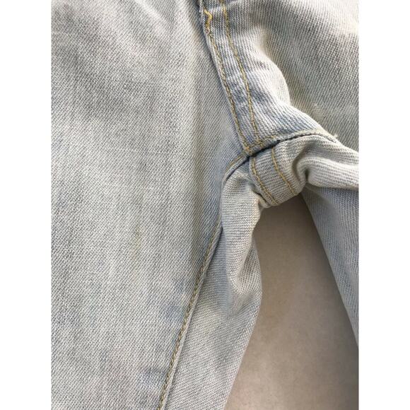 Jill Stuart Cotton Side Slit Straight Leg Denim Jeans FLAWS - Picture 5 of 12